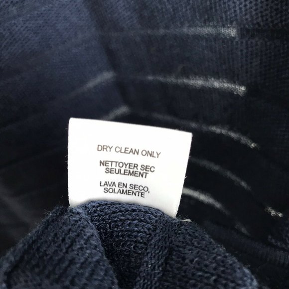 Worth New York Navy Blue Sleeveless Cardigan - Picture 5 of 5